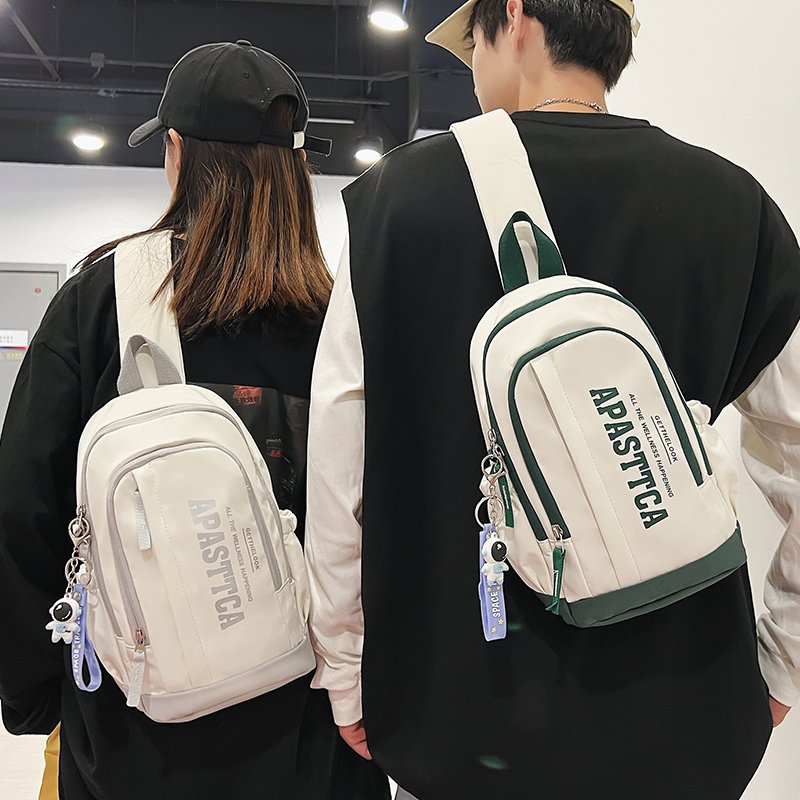 Chest packs, large-capacity sports, small-ass, light-ass students, multi-purpose leisure shoulder packs