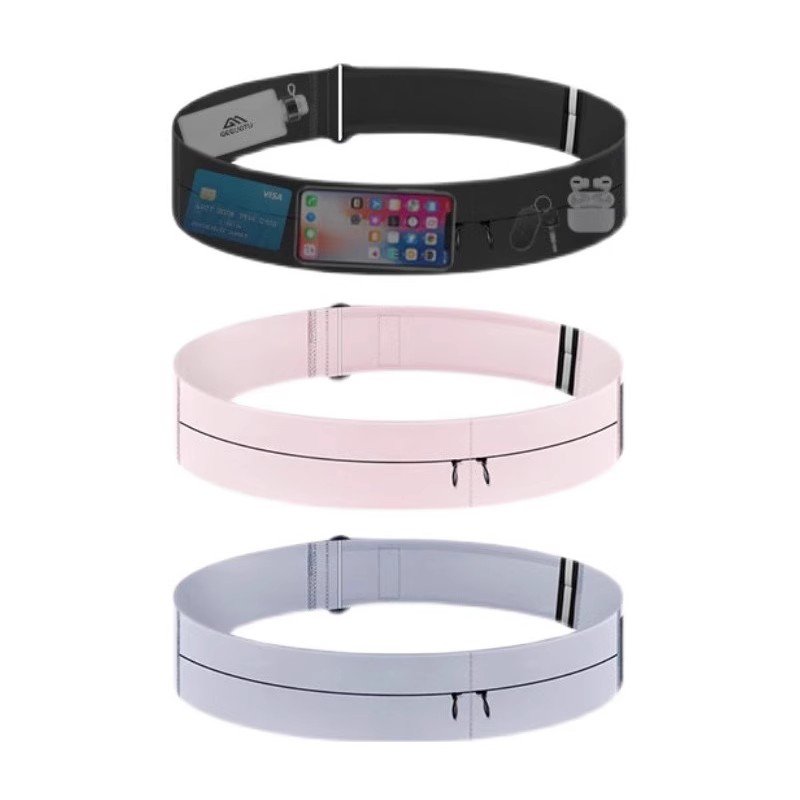 A running waist bag with a mobile phone, a man-invisible multi-purpose gym marathon belt