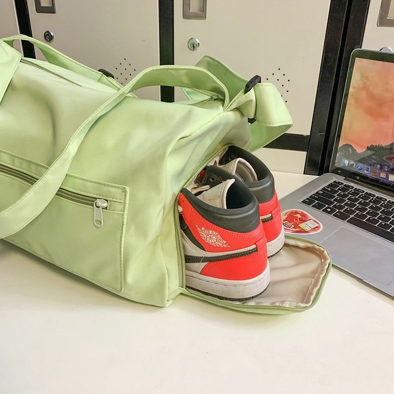 Yoga gymnasium bag, light and high-capacity shoe silo sports bag, short trip bag, one shoulder bag