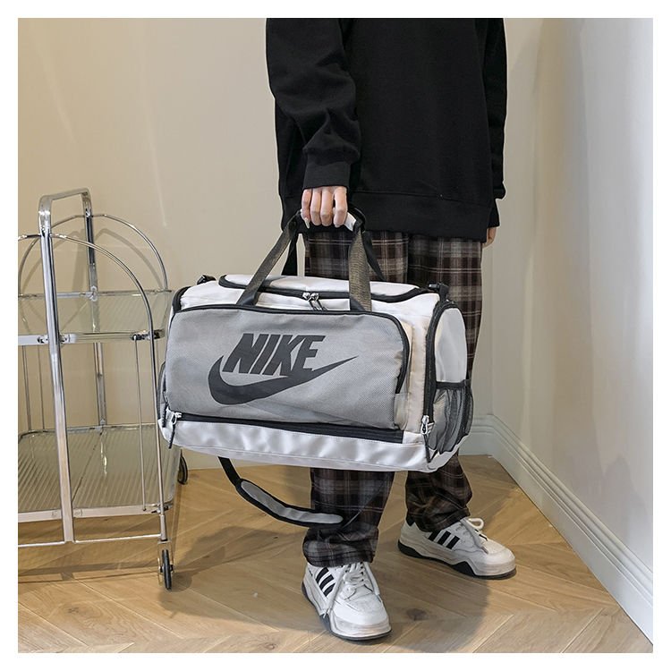 Nike gym packs for men and women, large-capacity dry and wet, separate handbags, slant-bags, sports training basketball packs