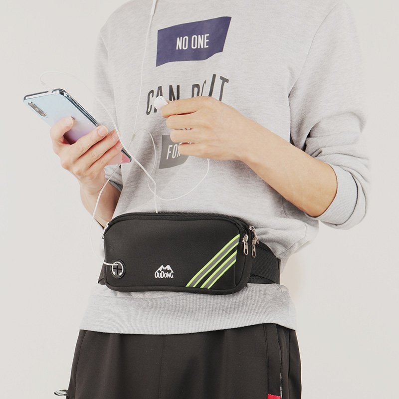 A male and female gym bag with a light waterproof and invisible belt and a sports bag