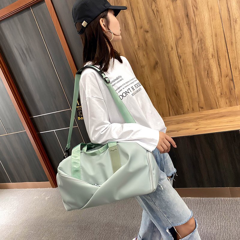 Yoga sports bag for female gymnasium bag, dry and wet separation pack for large hand-held trip pack