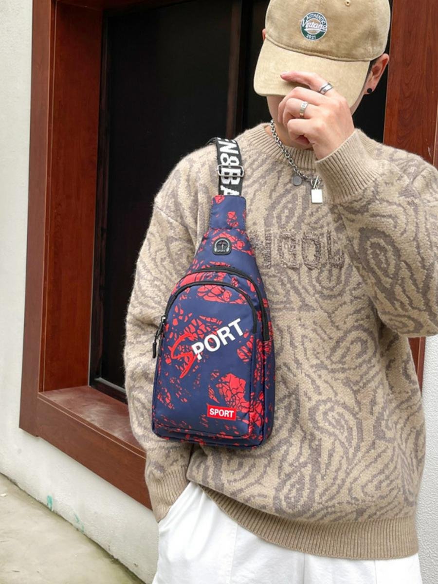 Zoo nylon packs, high-capacity slanted crotch chums, Oxfa waterproof shoulder packs