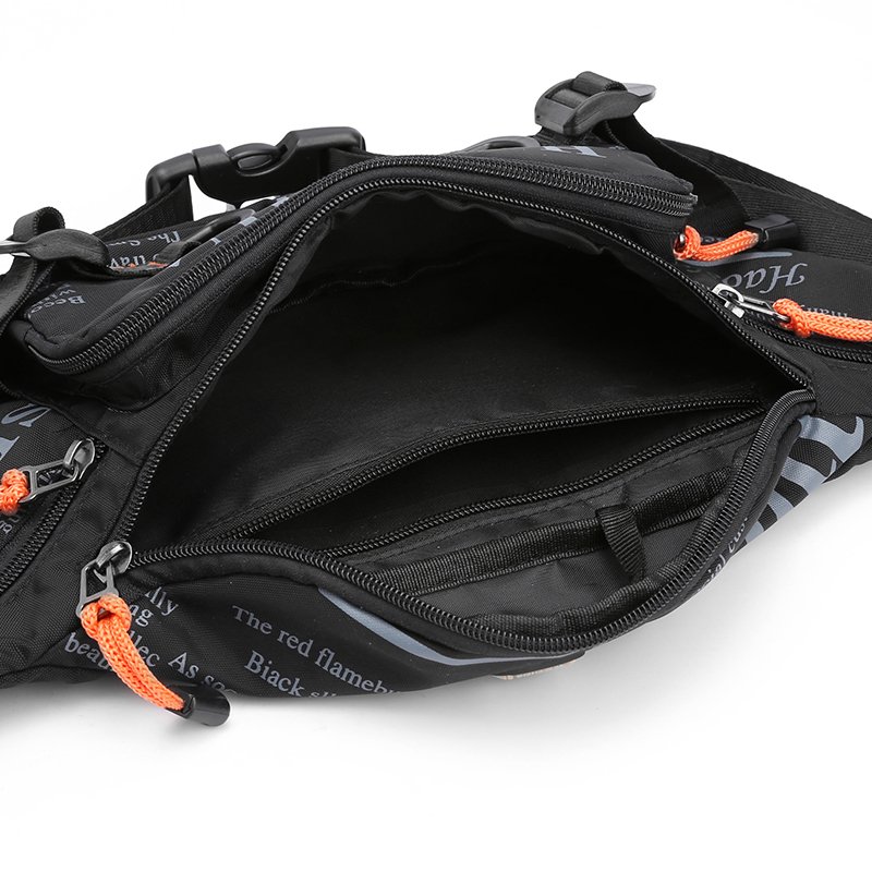 2023 High-capacity waterproof nylons, men's waistbags, outdoor recreational packs, slops
