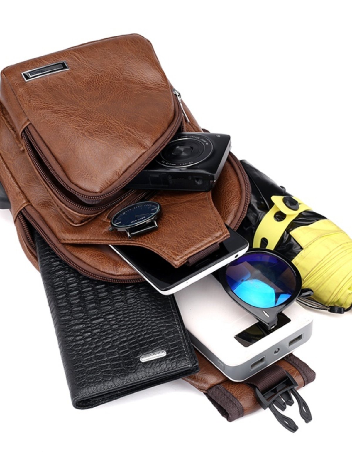 2024 korean version of the ub-charged plattered plattered plattered plattered, multi-purpose, fashion-treasure sports shoulder pack