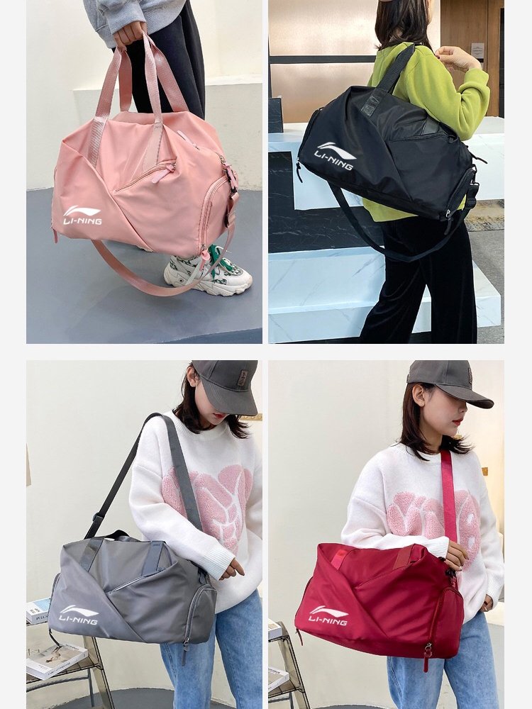 Li Ning's hand-held gym bag for waterproof swimming packs for dry and wet separation training
