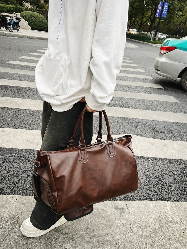 GYMNASIUM PU-SKIN-SLIP BAG, HANDBAG, LARGE-VOLUME TRAVEL BAG, ONE-SHOULDER BAG