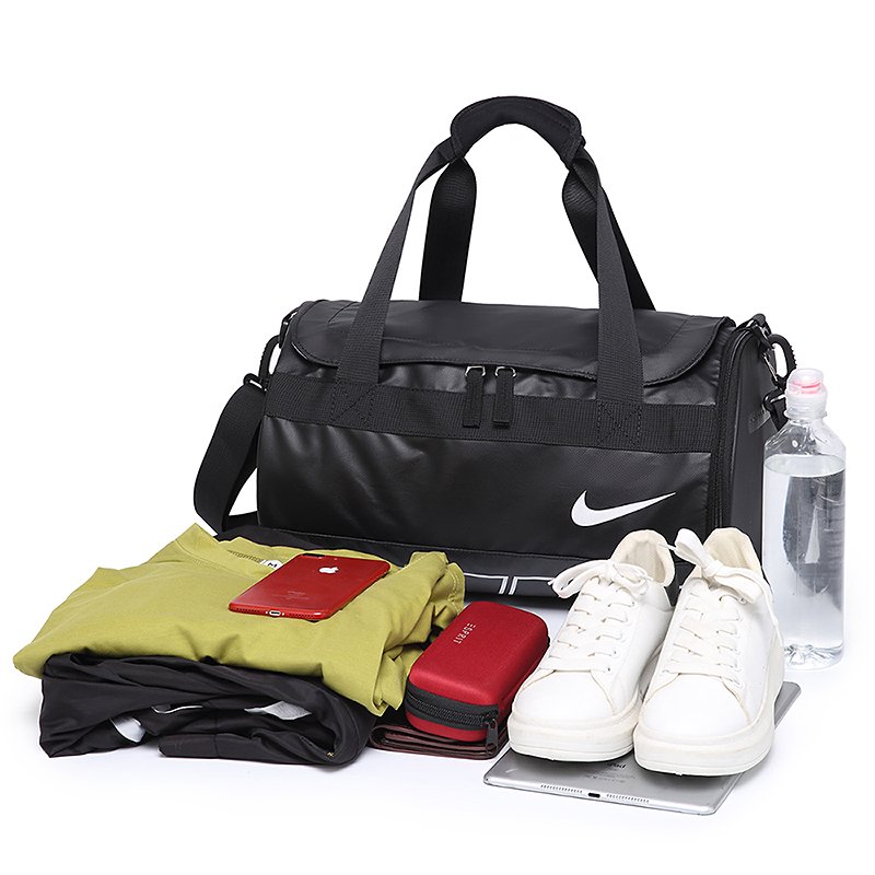 Nike Gym bag, heavy-capacity shoe silo dry and wet separation exercise, slant bucket bag, short trip bag