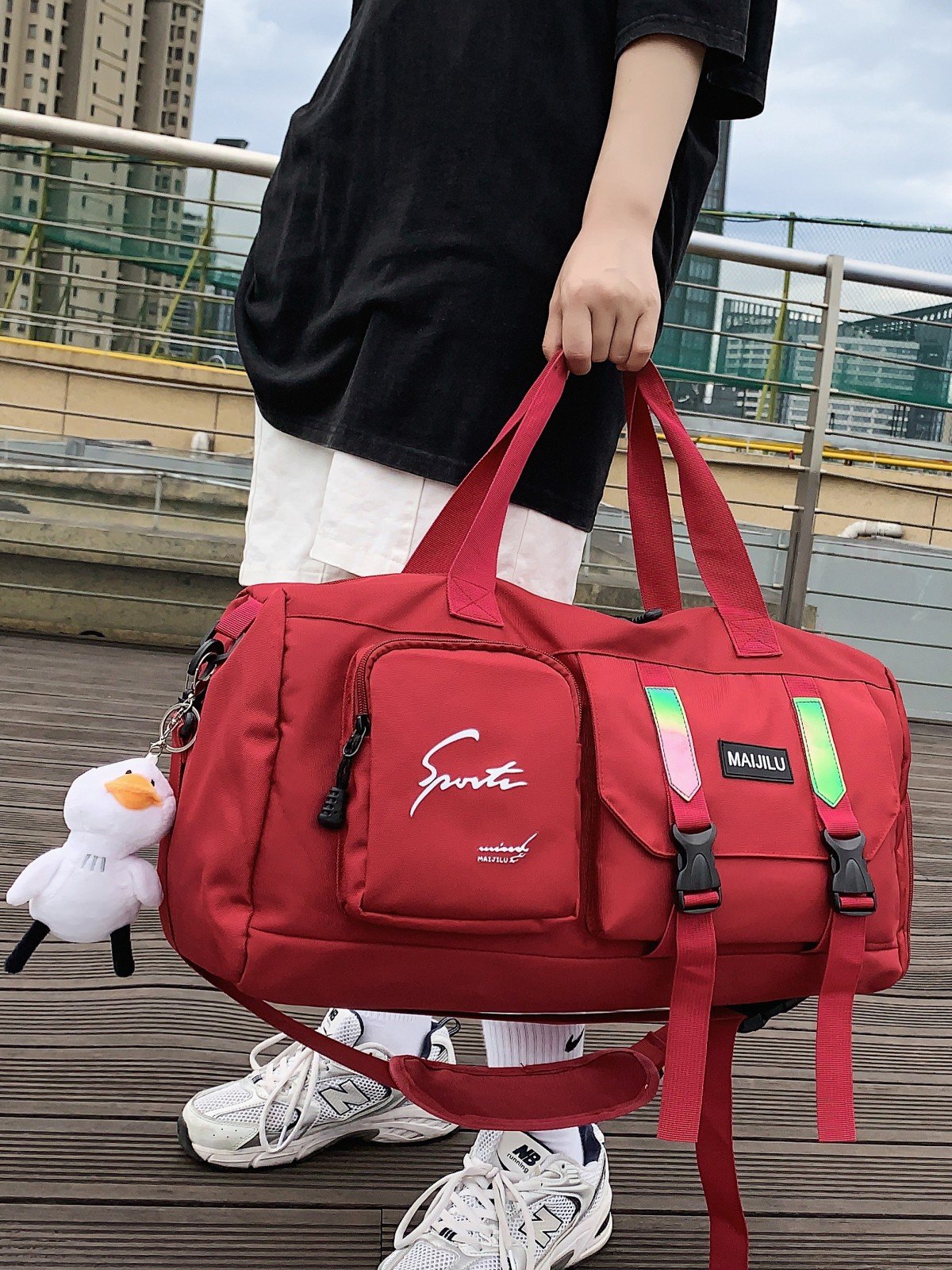 Baggage for boys ' dormitories with clothes and shoes, handbags for high-capacity gyms, short-distance bags for girls