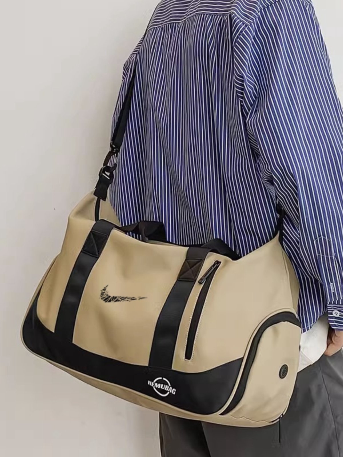 NY&NB SHORT-DISTANCE BAG WITH A LARGE CAPACITY OF WOMEN SPORTS, DRY AND WET, SEPARATED GYM BOYS' BACKPACK LIGHT HANDBAGS
