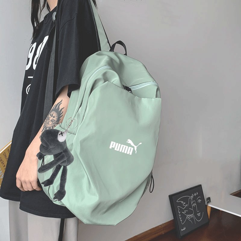 Puma double-shouldered sports bag for male students in junior high and high school, pink short-distance computer bag