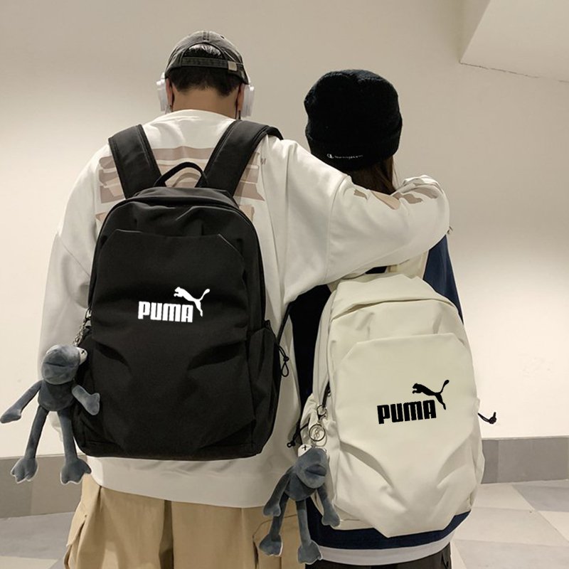 Puma double-shouldered sports bag for male students in junior high and high school, pink short-distance computer bag