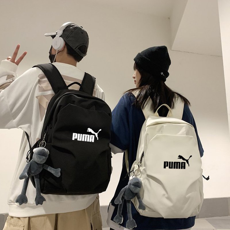 Puma double-shouldered sports bag for male students in junior high and high school, pink short-distance computer bag