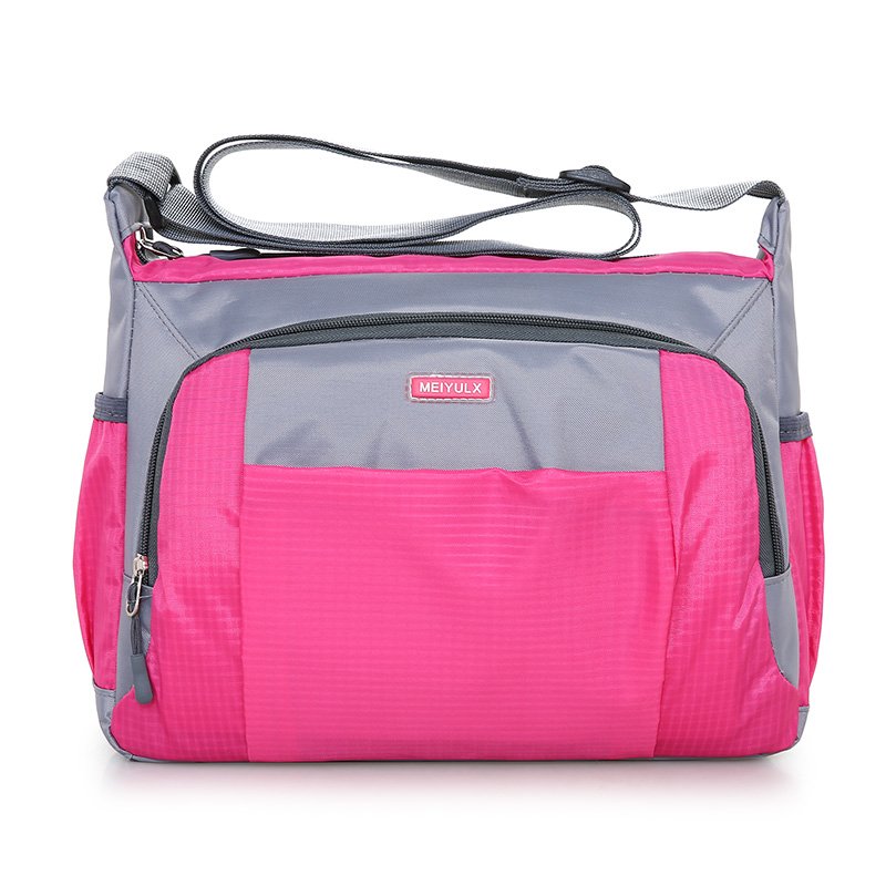 Men and women general-purpose travel packs, water-proofs, one-shoulder slant packs, outdoor sports girls slant across nylon buns