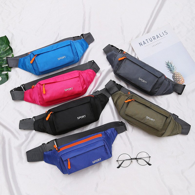 Japanese and South Korean new waterproof men and women with a large number of multi-purpose cashier's wallets and mobile phone packs for outdoor exercise