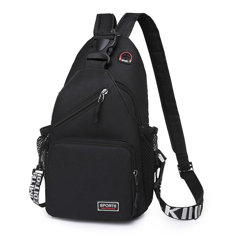 A multi-purpose sports waterproof chest bag for a woman with one-size-size one-shoulder backpack