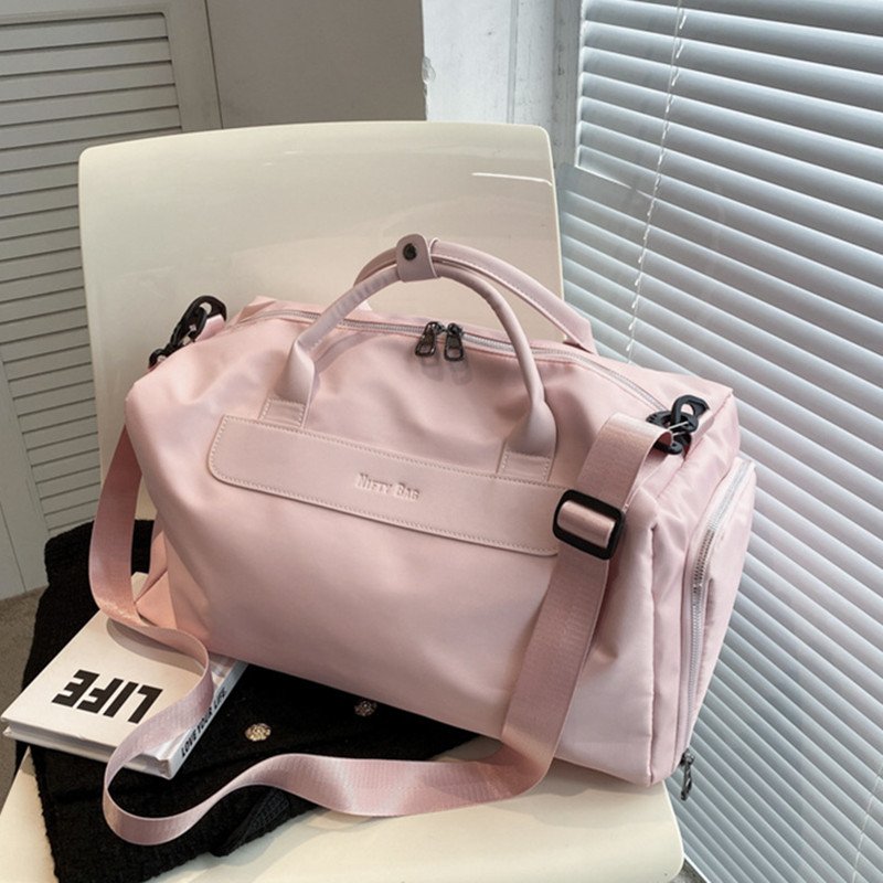 Travel bag, large-capacity gym bag, dry and wet separation sports bag, light handbag short tour bag
