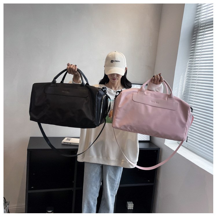 Travel bag, large-capacity gym bag, dry and wet separation sports bag, light handbag short tour bag