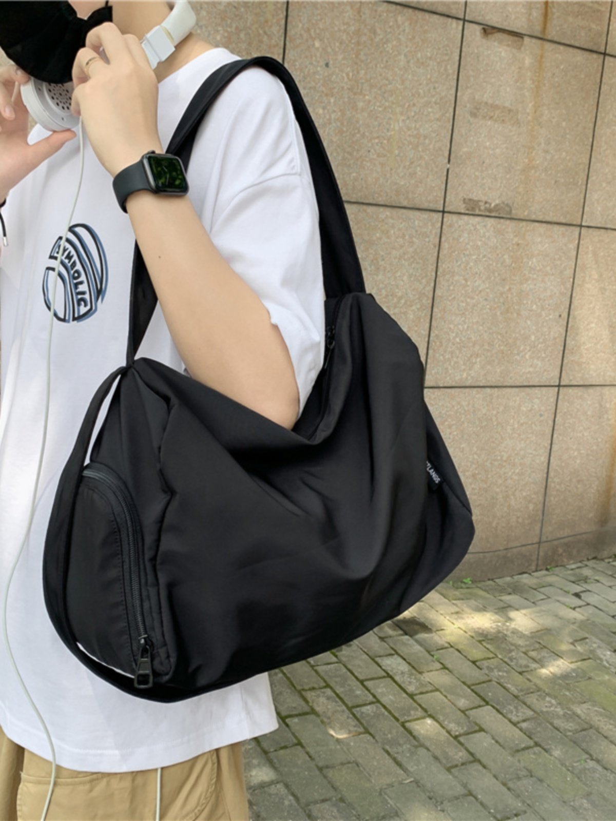 Sports bag, gym bag, swim, yoga bag, light shoulder, hand-carved, short-distance travel bag