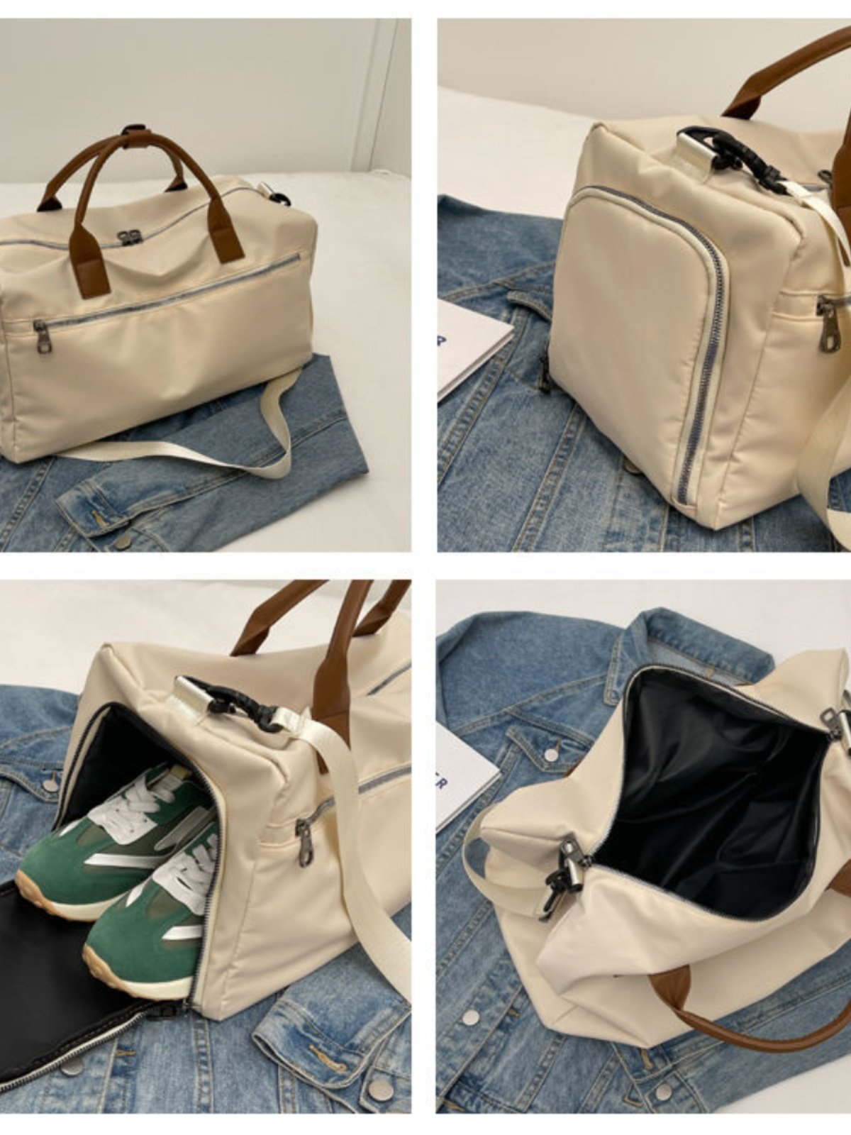 A woman's high-capacity gym bag, a dry, wet-separated tycoon bag, light handbag, short trip