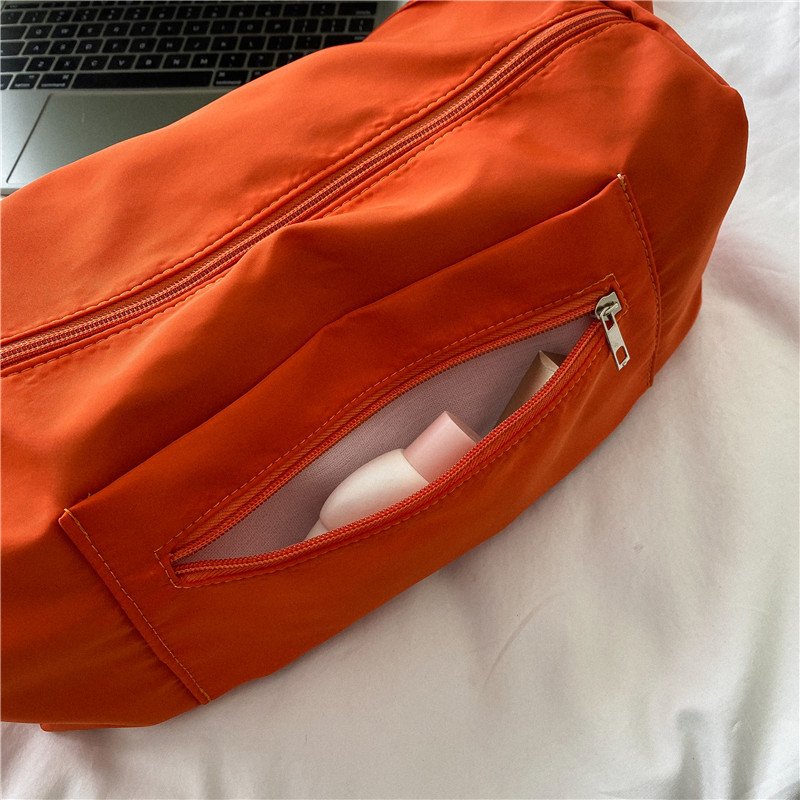 Sports and fitness kit, 2023 new red bag, large-capacity travel kit, Oxford rag, one-shoulder slash bag