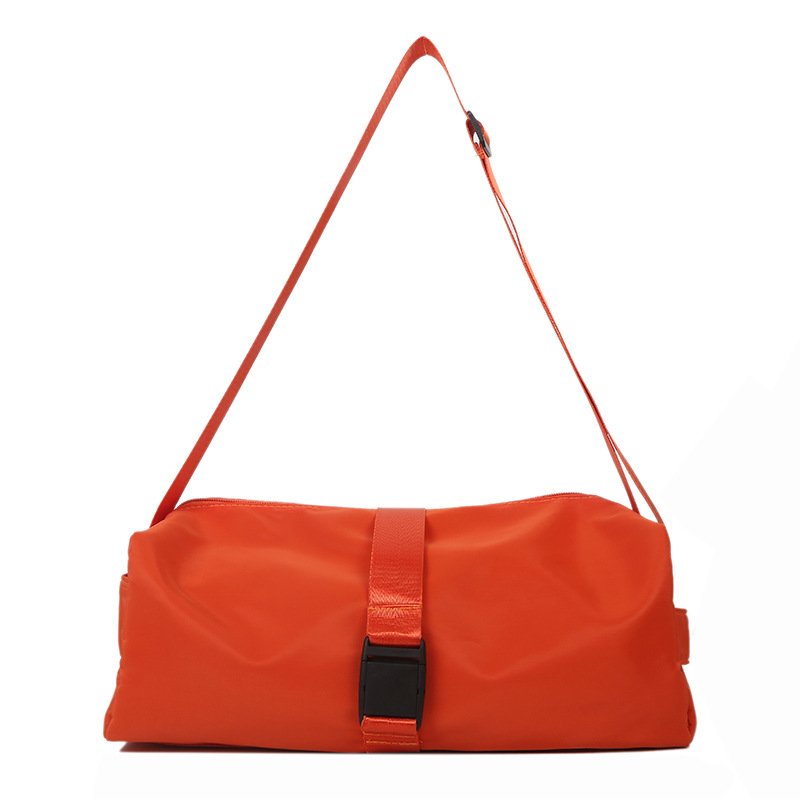 Sports and fitness kit, 2023 new red bag, large-capacity travel kit, Oxford rag, one-shoulder slash bag