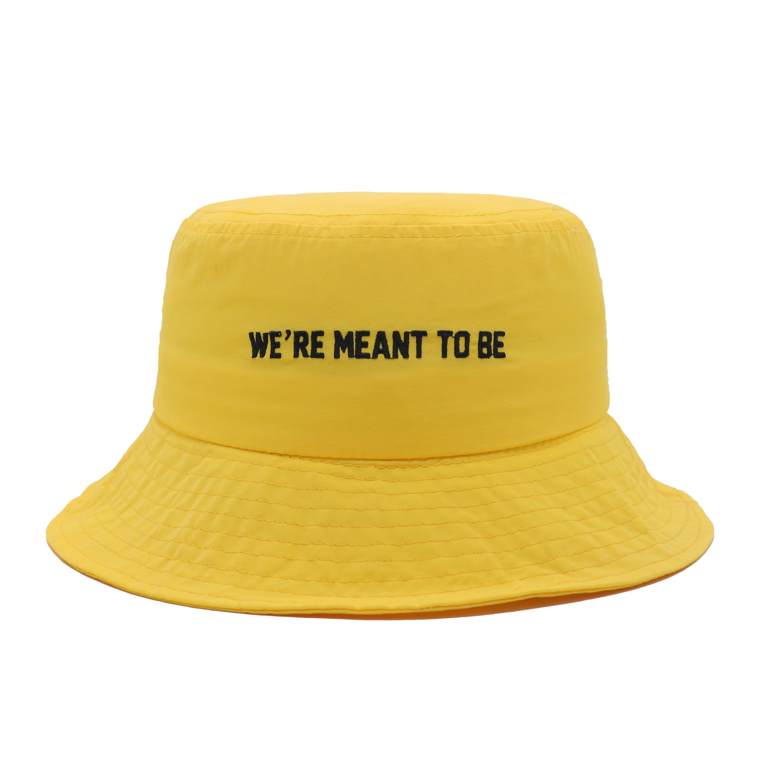 Custom embroidery cartoon wide brim sun protection cotton kids summer bucket hats