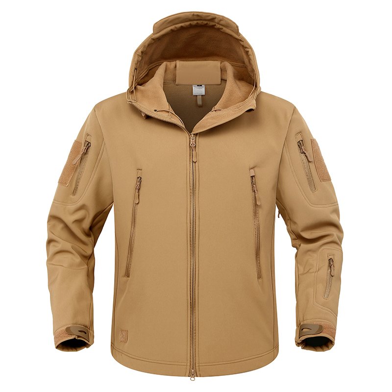 Waterproof Tactical Jacket Men Warm Windbreaker Bomber Jacket Camouflage Hooded Coat US soft jacket