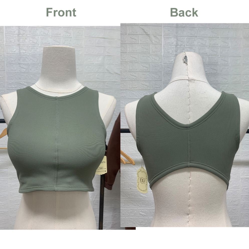 2022 Workout Clothing Activewear Push Up Backless High Impact Gym Sport Bra Top Fitness Yoga Seamless Sports Bra For Women