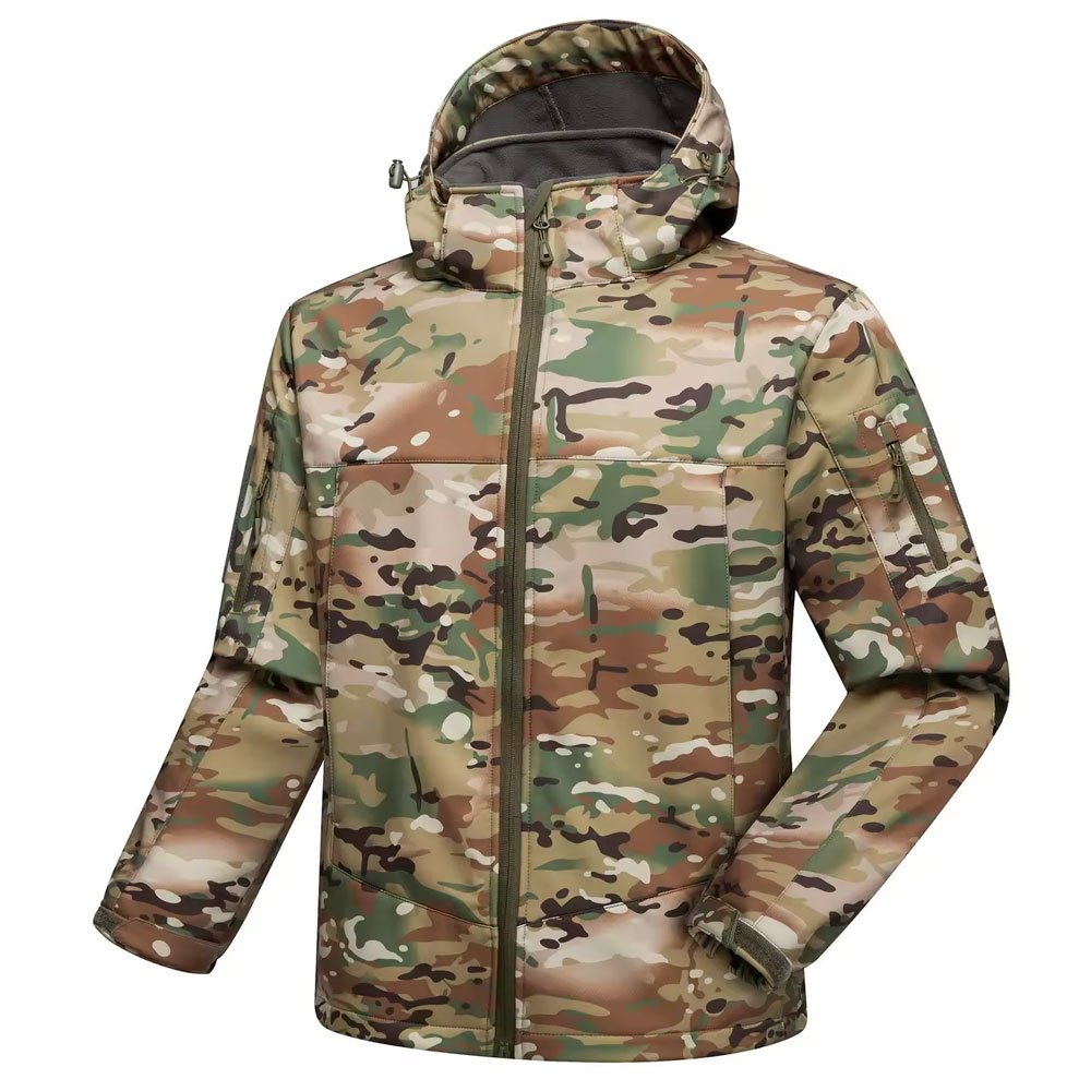 High Quality Custom Manufacturer Design Outdoor Light Weight Waterproof Winter Camouflage Tactical Field Jacket