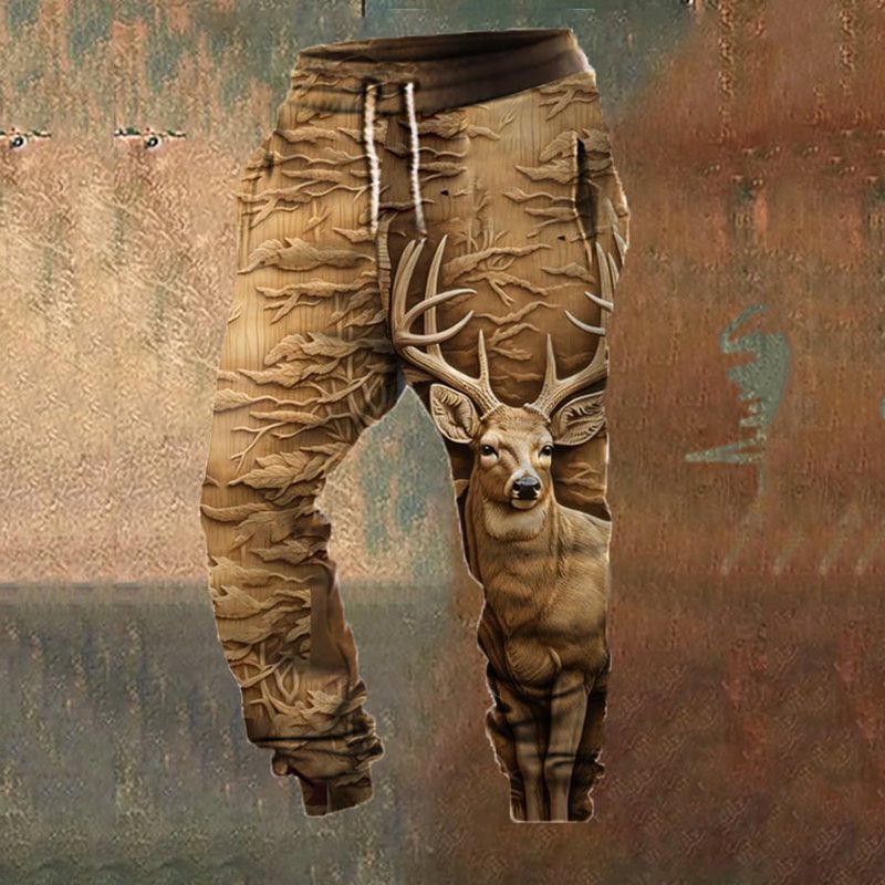 Factory Custom Sweatpants Jogging Hiking Trousers 5XL Pants Essentials Products Deer Pants For Men