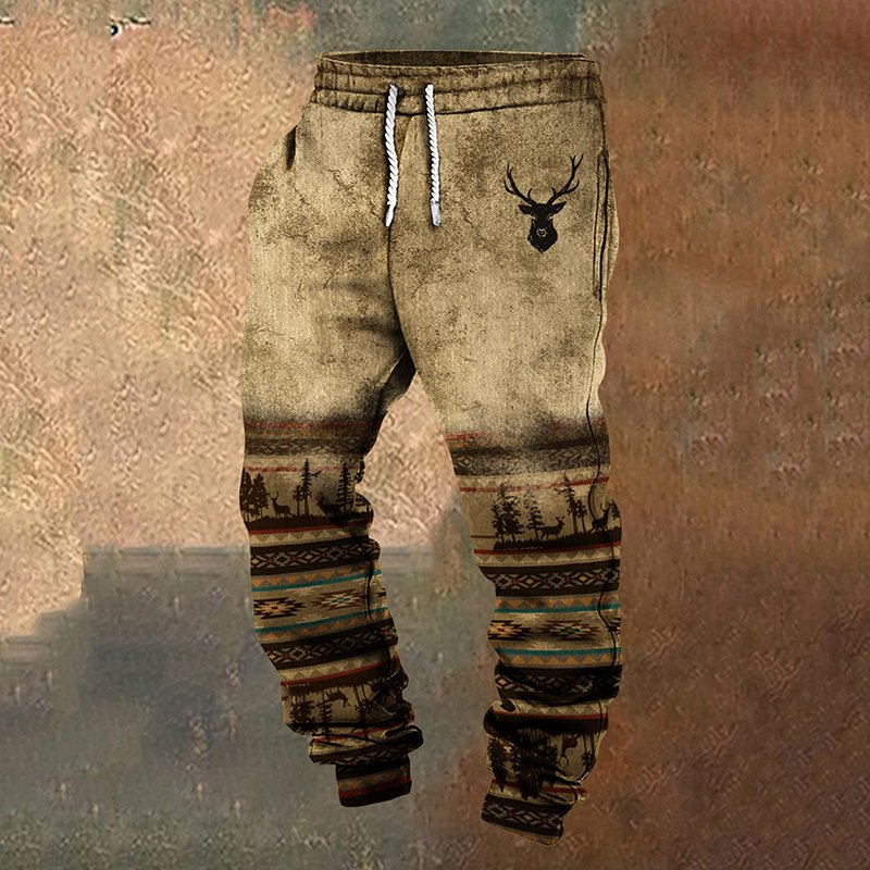 Factory Custom Sweatpants Jogging Hiking Trousers 5XL Pants Essentials Products Deer Pants For Men