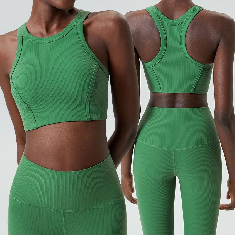 Customized Women's Yoga Bra Quick Dry Yoga Running Gym Sexy Sports Bra High Neck I-Back Beauty Back Sports Bra
