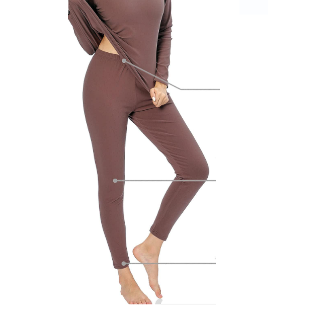 High Quality Women Super Cozy Thermal Underwear Long Johns Top and Bottom Thermal Underwear Sets Ladies Johns From BD
