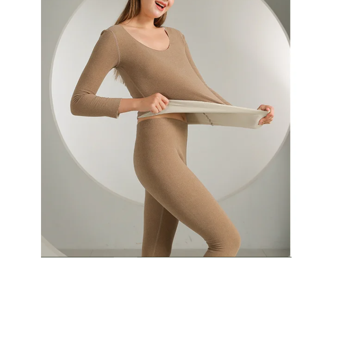 High Quality Women Super Cozy Thermal Underwear Long Johns Top and Bottom Thermal Underwear Sets Ladies Johns From BD