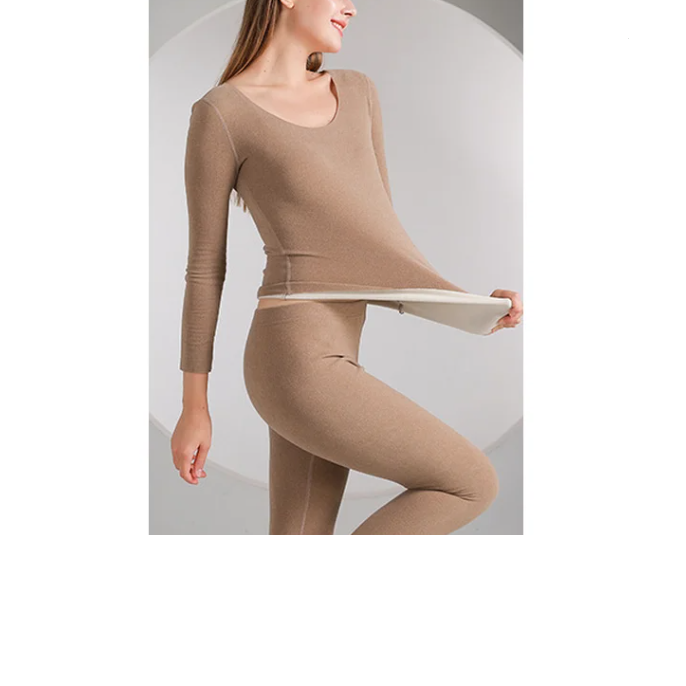 High Quality Women Super Cozy Thermal Underwear Long Johns Top and Bottom Thermal Underwear Sets Ladies Johns From BD