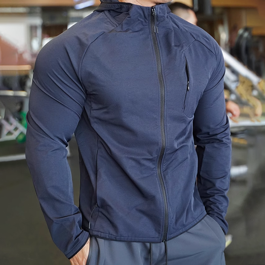 Sportswear Men Quick dry Running Jackets Fitness Gym climbing hiking outdoor Sports Windproof Clothing Waterproof Hooded Jacket