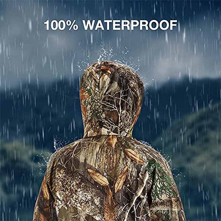 Custom women's standard classic universal waterproof breathable rain suits bionic camouflage bionic tree hunting clothes