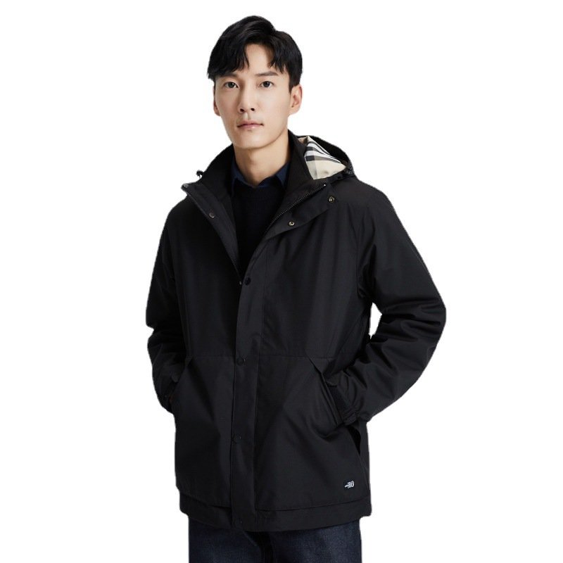 Army Green Men Hiking Jacket Waterproof Anti-static Outdoor Wear 3-in-1 Jackets Winter Hiking Clothing
