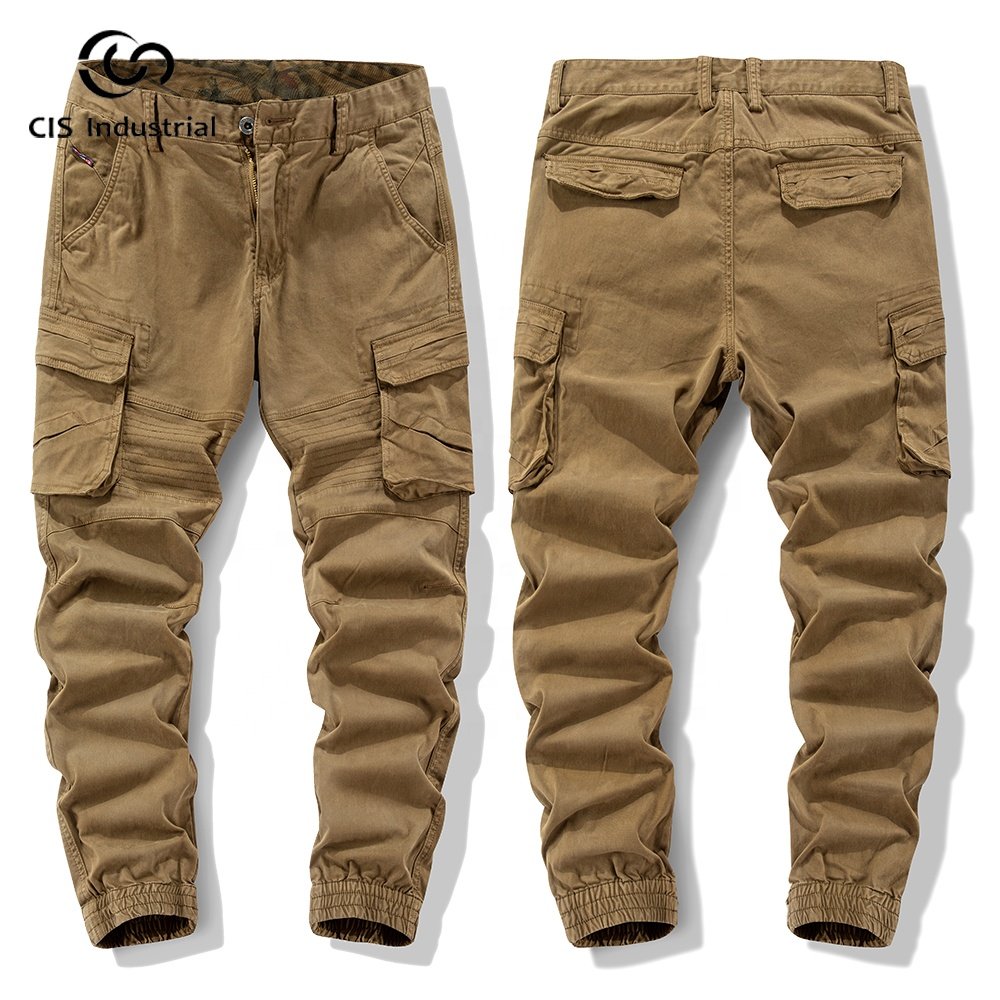 CIS cargo pants manufacturer High quality multi-pocket Outdoor Hiking Trousers loose sweatpants cotton cargo pants for men