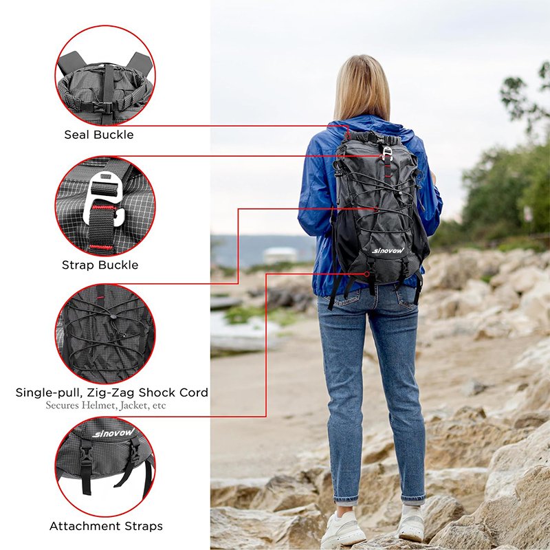 OEM Custom Waterproof Outdoor Rock Climbing Bags Multifunction Camping Mountaineering Roll-top Backpacks