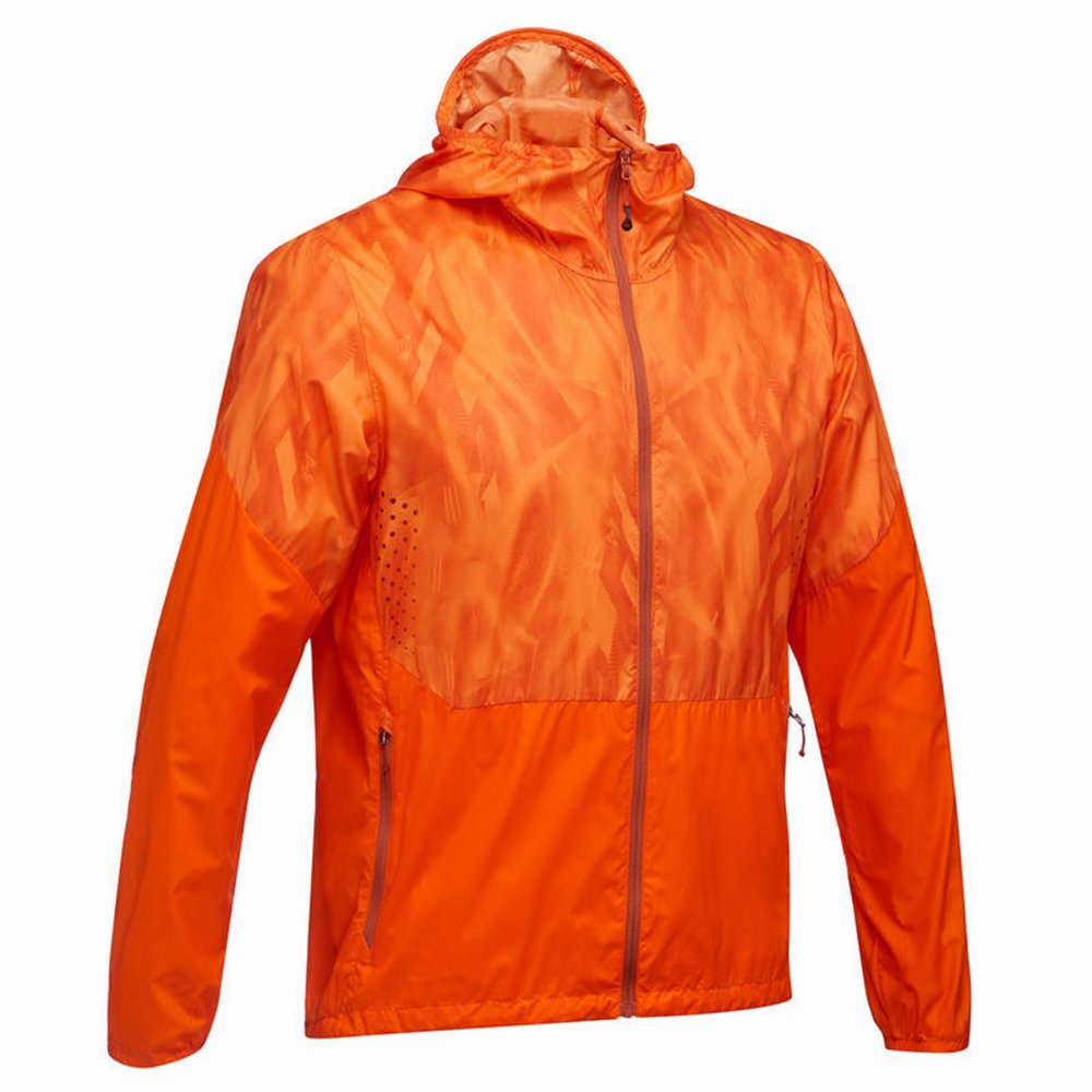 Custom Men's Waterproof Casual Plain Windproof Jackets Orange Color Custom Made Outwear Jackets Coats For Boys
