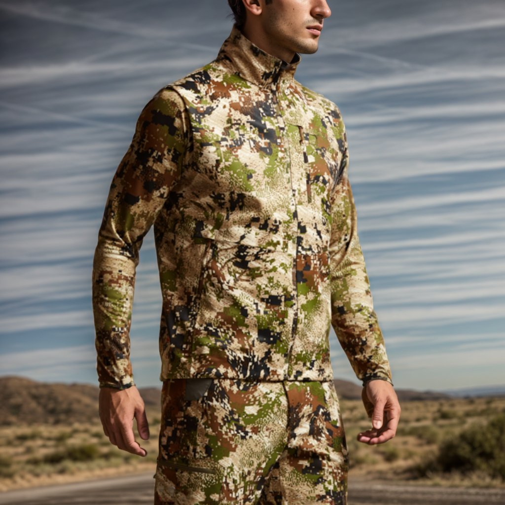 High quality jetstream vest ePTFE membrane Soft shell waterproof windproof camouflage outdoor clothes hunting vest
