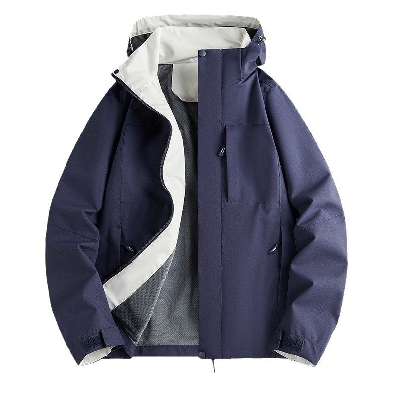 Unisex Single-Layer Water-Repellent Outdoor Jacket Spring Fall Windproof Waterproof Hiking Clothing Personalized Groups Men