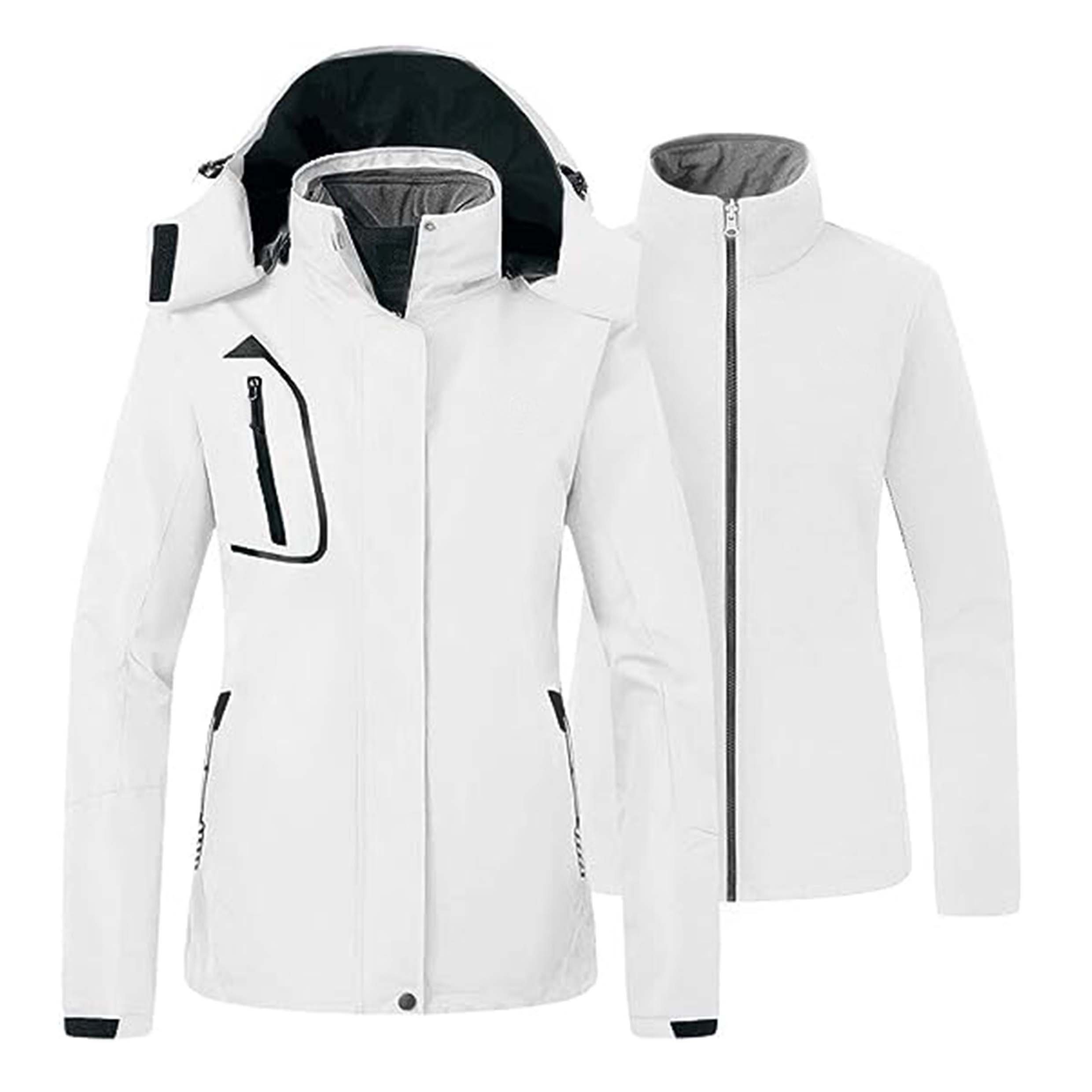 Factory price outdoor hiking clothing with 3 in 1 Jacket for women