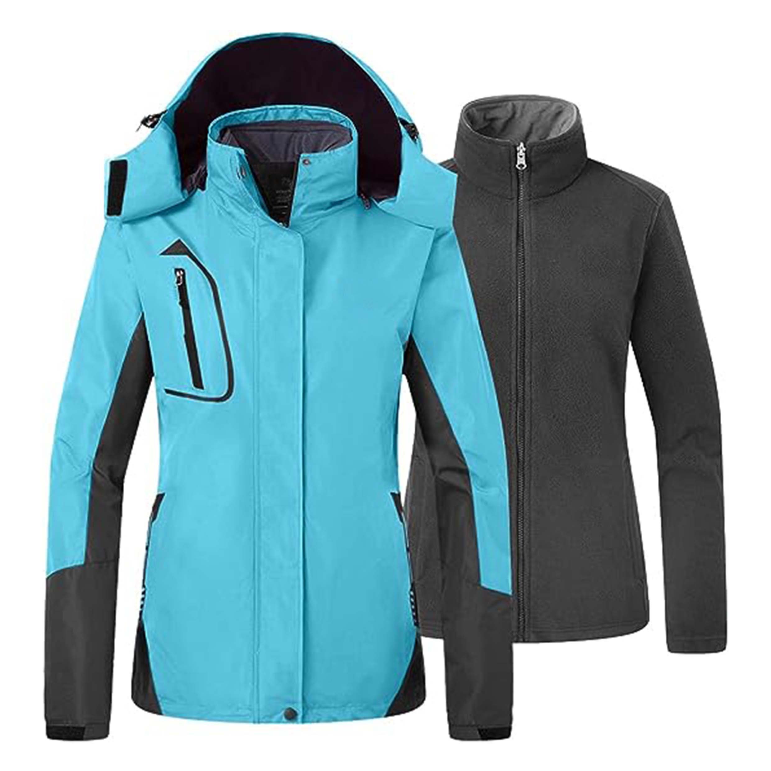 Factory price outdoor hiking clothing with 3 in 1 Jacket for women
