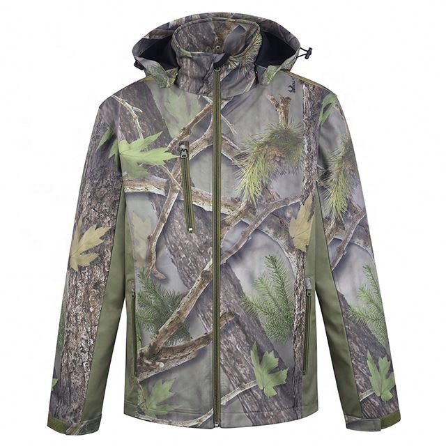 High Quality Men's Soft Shell Jacket Lightweight Warm Outdoor Coat for Hiking Water and Wind Resistant