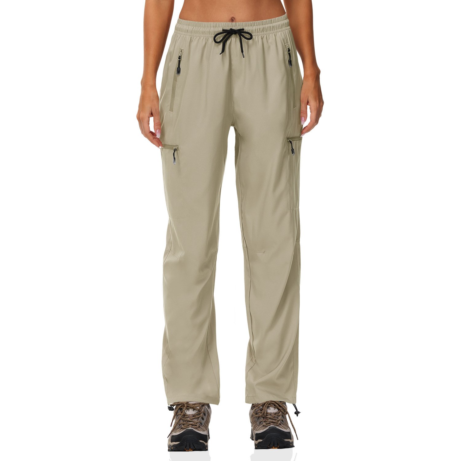 Women Quick Dry Hiking Pants Zipper Pockets Sport Casual outdoor trousers Lightweight Summer Jogger
