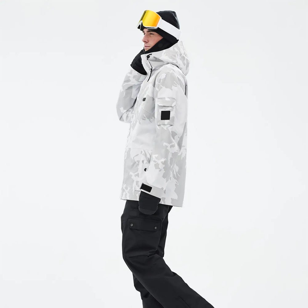 Wholesale Top Manufacturer Camo Printed Men Ski Jacket With Storm Guard Hood Men Waterproof Mountain Hiking Jackets
