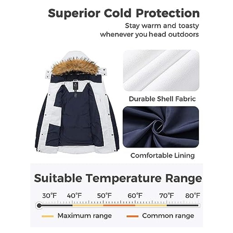 Custom Winter Down Coat Hoodie Puffer Jacket with Fur Hoodie Bubble Down Coats Men's Snowboarding puffer Jacket